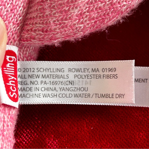 Schylling Red/Pink Sock Monkey 7 inches Stuffed Animal Set of 2 - Picture 6 of 12